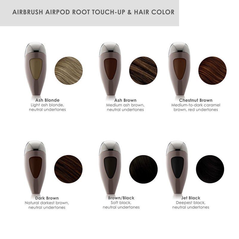 Temptu Airbrush Root-touch Up & Hair Color Dart Brown - Image 4